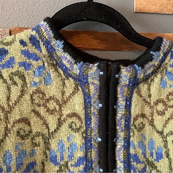 Nomadic Traders Wool Zippered Cardigan Sweater - Picture 9 of 12